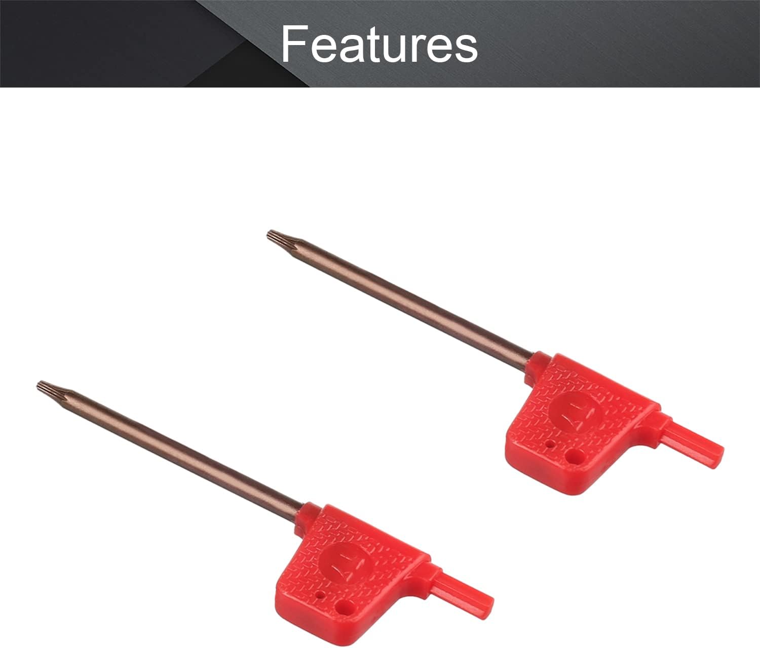 Utoolmart Torx Screwdriver, T7 S2 Flag Handle Star Driver Key Wrench Spanner 5 Pcs