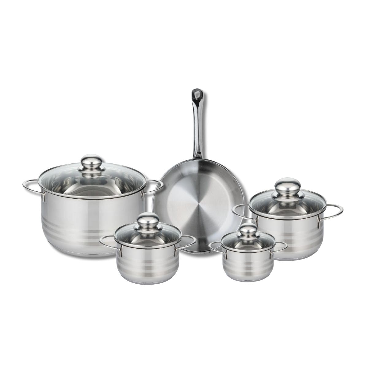 Elo Batterie cuisine poêle 24 cm et 4 faitouts 12/14/16/24 cm