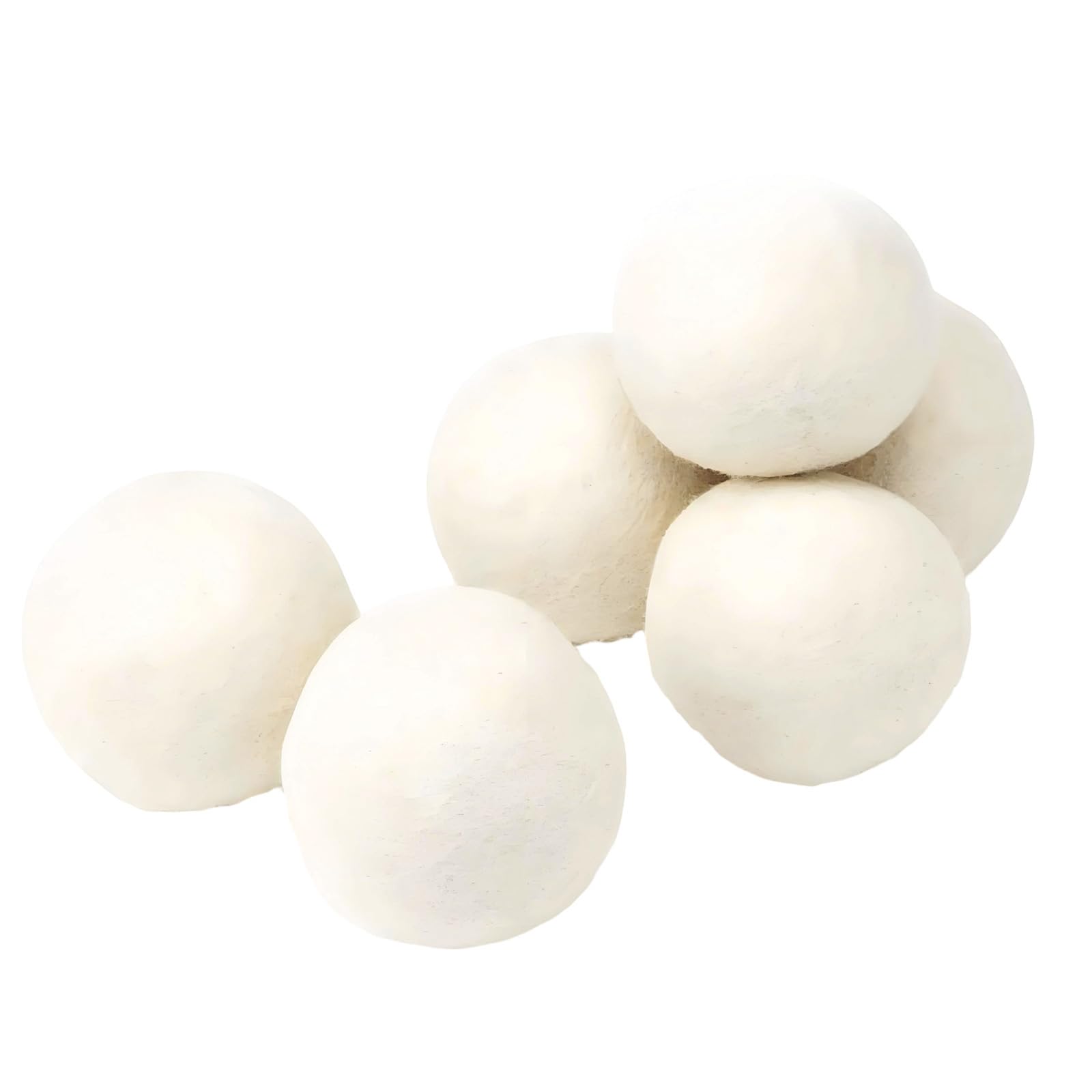 hogtnd Of 6 Wool Laundry Balls 6cm 7cm 8cm for Faster Drying and Softer Fabrics Dryer Ball