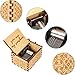 iWedn You are My Sunshine Music Box, Dad to Daughter Gifts Mini Hand Crank Wooden Music Box, 18 Note Laser Engraved Vintage Design, Best for Christmas/Birthday/Valentine's Day (You are My Sunshine)