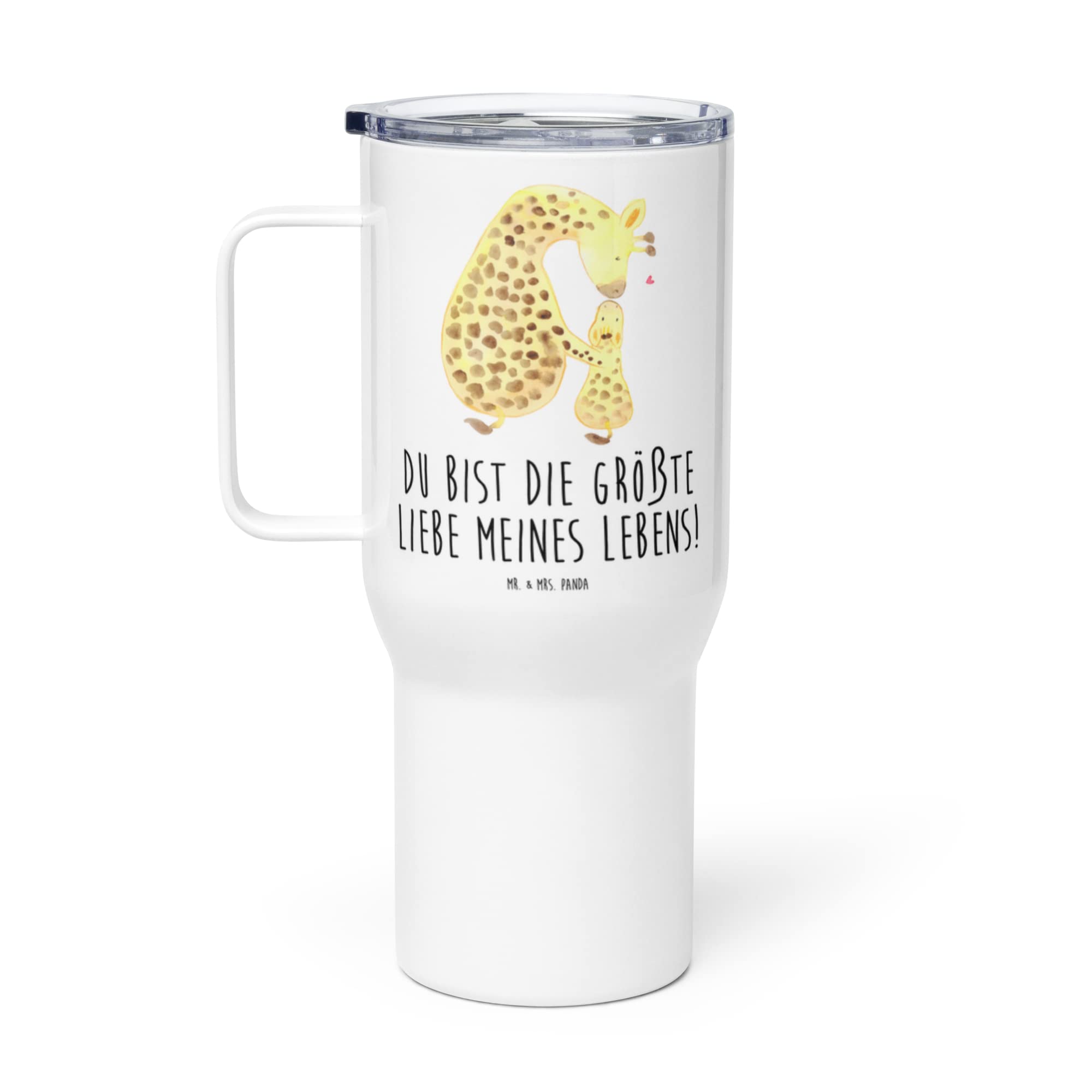 Mr. & Mrs. Panda Teetasse Giraffe Kind - Geschenk, Kaffee-to-go-Becher, thermosbecher, Sohn, To-Go-Becher, Mutter, Tochter, Thermobecher, getränkebecher, Kaffee-Thermobecher, Lieblingsmensch, Afrika