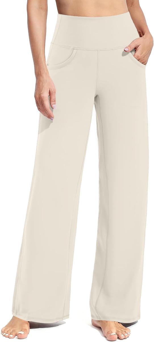 Promover Pantalones Anchos para Mujer Pantalones Yoga con Bolsillos Stretch