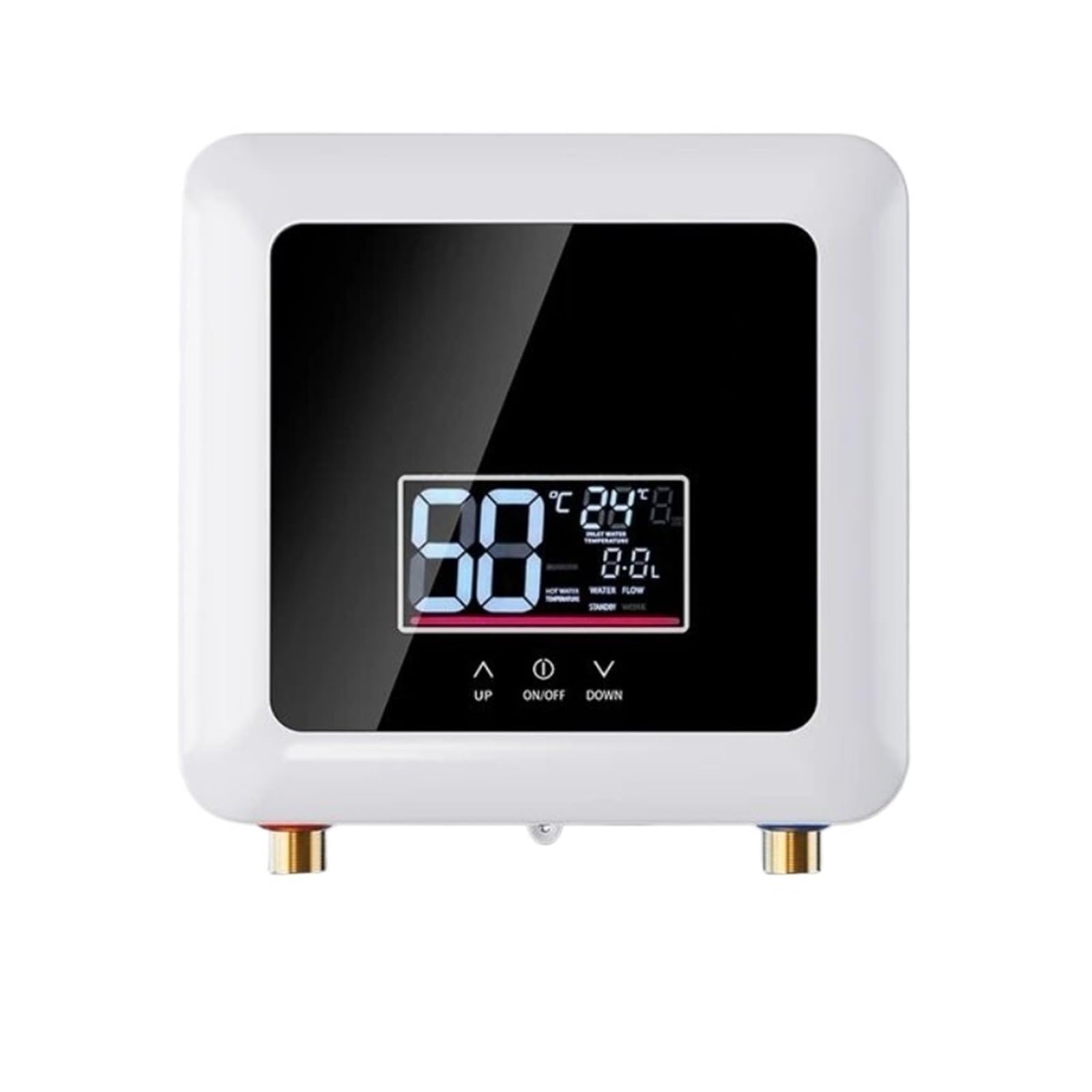 Mooilko Nero Electric Water Heater Constant Temperature With Widescreen Instant Tankless Water Heater Quick Shower Easy To Use(110 5500W,)