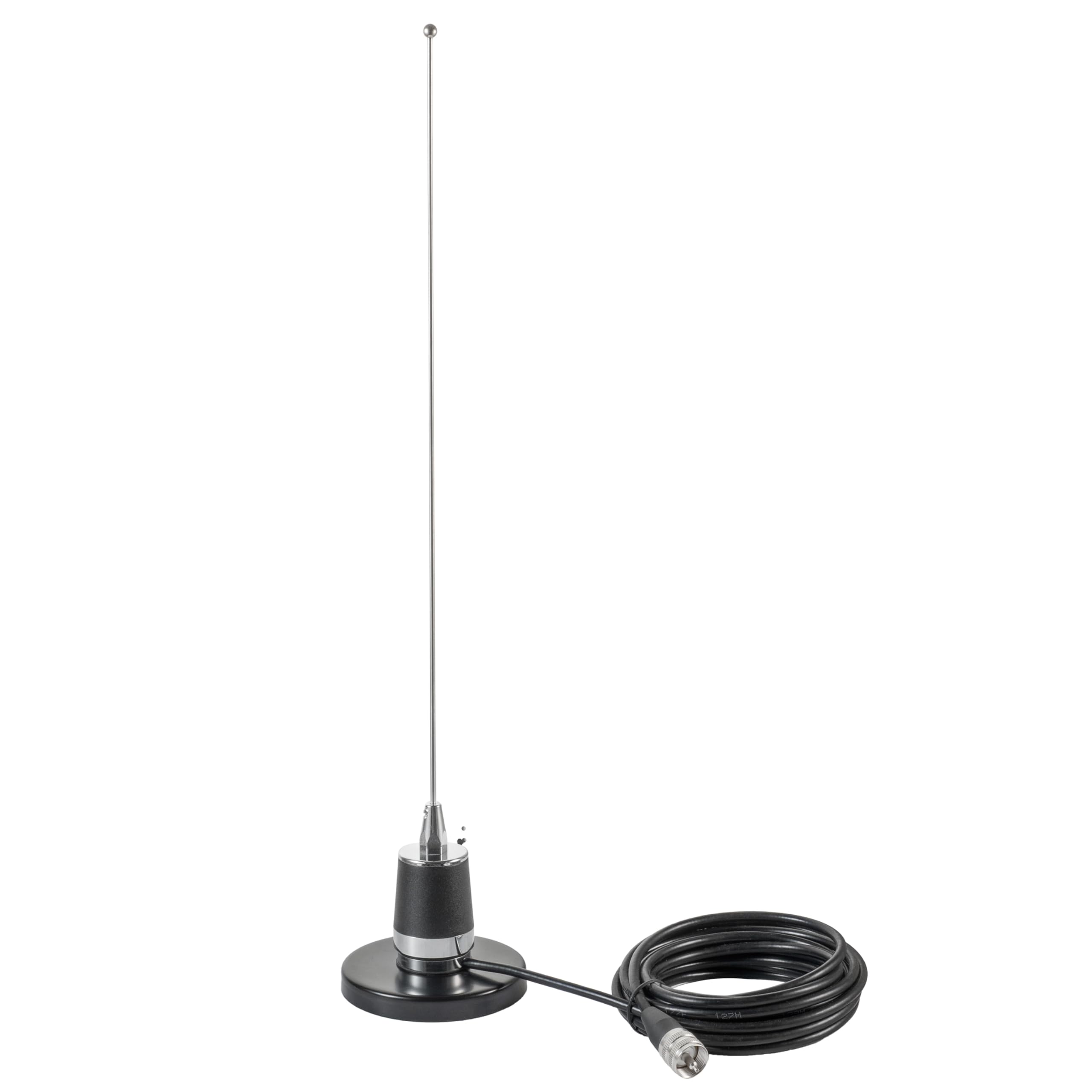 2 Meter & 70cm UHF VHF Dual Band 144/430MHz NMO Magnetic Base Mount Antenna with 16.5 FT UHF PL259 Male Plug Kit for Trunk Vehicle Car Mobile Radio Transceiver Two Way Radio, Eifagur