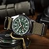 Infantry Mens Military Army Wrist Watch Analogue Quartz Watches for Men Outdoor Sport Tactical Field Work 12/24 Hour Wristwatch with Green NATO Nylon Strap by MDC #2