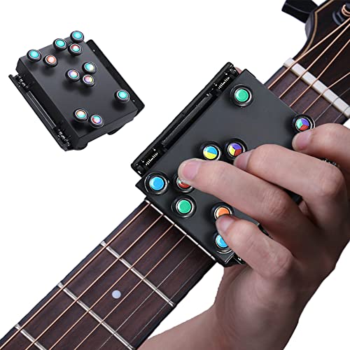 Guitar Chord Trainer, Guitar Trainer, Practice Acoustic Guitar Accessories, Guitar Beginners, Guitar Aid Learning Tool for One-Key Chords, Acoustic Guitar Accessories gifts for beginners