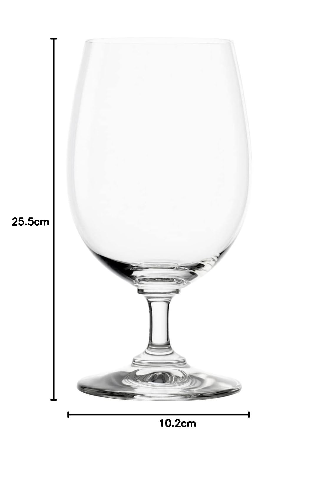 Stölzle Lausitz Juego de 6 vasos de agua profesionales de 450 ml, aptos para lavavajillas, alta resistencia a los golpes, juego de vasos de agua de cristal