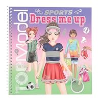 Depesche 13808 TOPModel Dress Me Up Sticker Book Sports with 24 Pages Sporty Model Motifs to Design Yourself Includes 11 Sticker Sheets