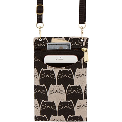 Danny K. Women's Tapestry Crossbody Cell Phone or Passport Purse, Handmade in USA4