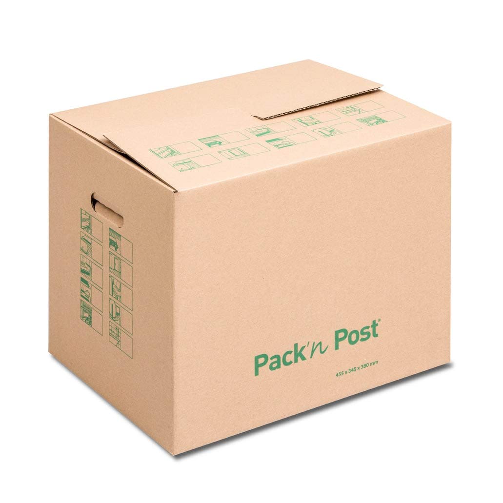 GPV - Lot de 10 cartons de déménagement 455x345x380mm