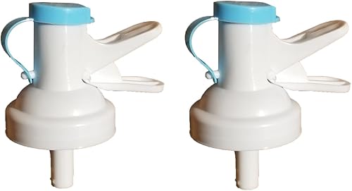 Válvula dispensadora de agua, paquete de 2 unidades, se adapta solo a la parte superior roscada de 1.969 in. Botellas de 3 o 5 galones, sin BPA,