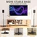 Mounting Dream Height Adjustable Speaker Stands Mounts, One Pair Floor Stands, Heavy Duty Base Extendable Tube, 11 LBS Capacity Per Stand, MAX 39