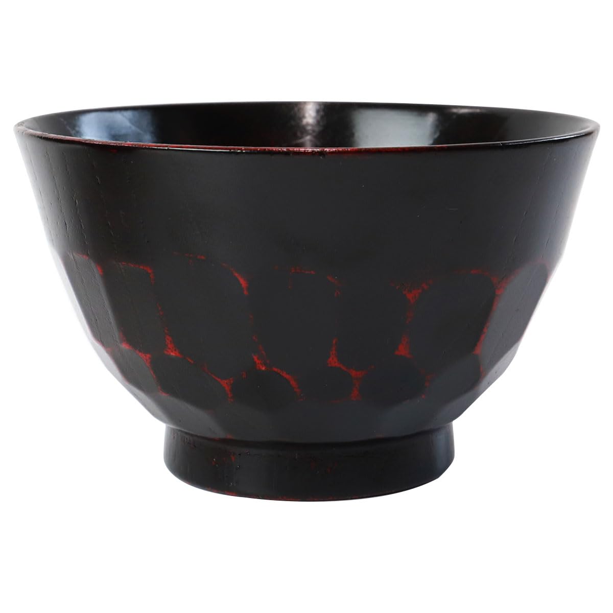 Negoro Lacquer Soup Bowl with Turtle Carving