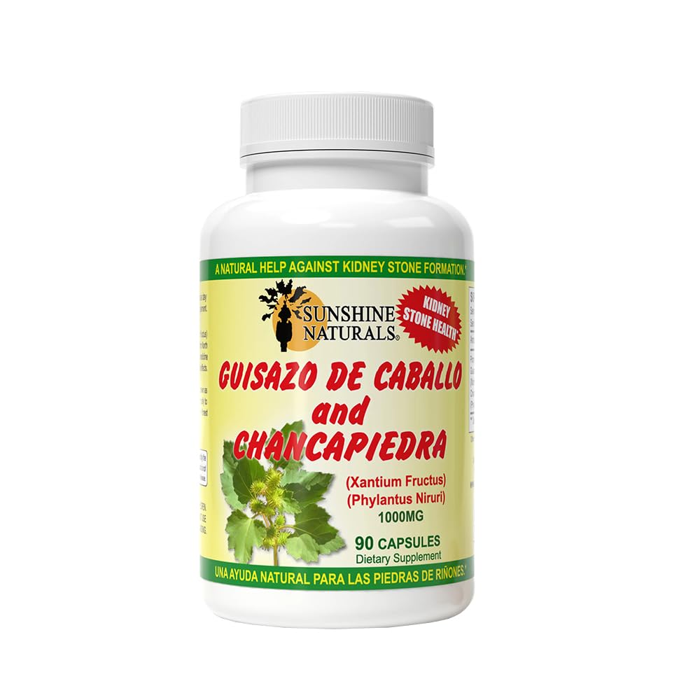 Sunshine Naturals Guisazo & Chancapiedra Herbal Blend, Natural Dietary Supplement for Wellness Support, 90 Capsules
