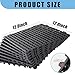12” x 12” Drainage Interlocking Floor Tiles, 12 Pack Non-Slip Pool Deck Drain Mats for Flooring, Soft PVC Splicing Modular Cushion Mats, Rubber Floor Tiles with Holes for Shower Basement Garage Shed