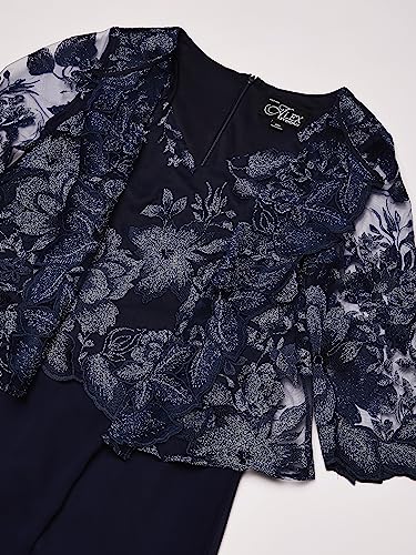 Image of Alex Evenings Women's Tea Length Jacket Dress, Perfect for Weddings, Formal Events (Petite and Regular Sizes)