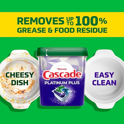 Cascade Platinum Plus Lemon Dishwasher Pods Dishwasher Detergent Tabs Tablets Dish Detergent Pod Dish Soap, 31Count - image 6