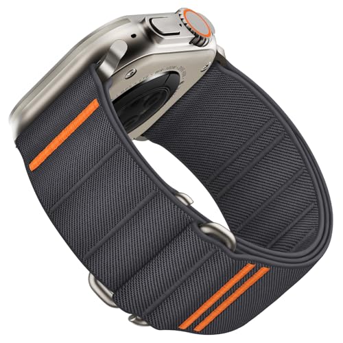 Suitisbest Sport Bands Compatible with Apple Watch Ultra Band 49mm 46mm 45mm 44mm 42mm Men, Stretchy...