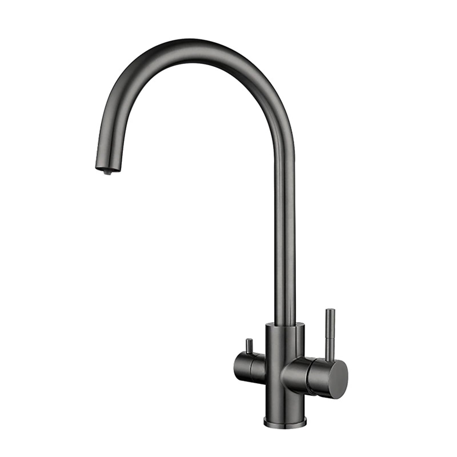 Fanjubei Bullet Ash Kitchen Stainless Steel Rotating Hot And Cold Vegetable Washing Basin Purification Faucet