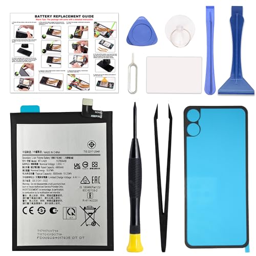 Image of GREEN FUSION Compatible with Galaxy A05 New 0 Cycled Li-ion Replacement Battery Kit WT-S-N28, Includes Repair Tools and Instruction Manual