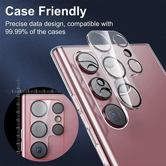 Image of For Xiaomi Redmi Note 13 5G Back Camera Lens Screen Protector 9H 3D Anti Shock /Anti-Scratch /Camera Tempered Glass-Black