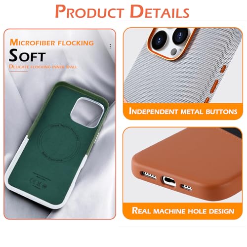 Coque Magsafe pour iPhone 16 Pro Max bicolore avec bords souples absorption des chocs