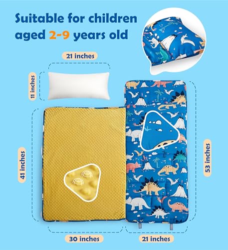 50% Off Toddler Nap Mat with Pillow & Blanket for Daycare