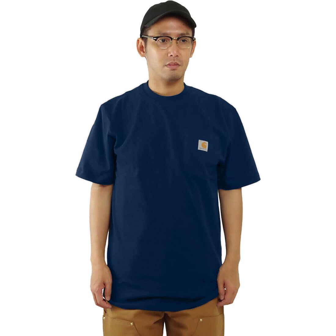 Carhartt Mens Loose Fit Heavyweight Short-Sleeve Pocket T-Shirt (Also Available in Big & Tall) CloseoutWork Utility T-Shirt — view 44