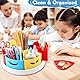 MeCids Art Supply Storage and Organizer - 360° Rotating Pen Holder and Pencil/Marker Organizer for Desk, Office, Classroom (Mehrfarbig)