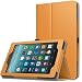 Produktbild MoKo Hülle für All-New Amazon Fire 7 Tablet (7. Generation, 2017 Modell) - Kunstleder Ständer Schutzhülle mit Auto Sleep/Wake up Funktion, Stift-Schleife und Stanfunktion, Orange