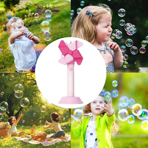 Máquina de burbujas musical con 3 velocidades y efectos de luces LED 4