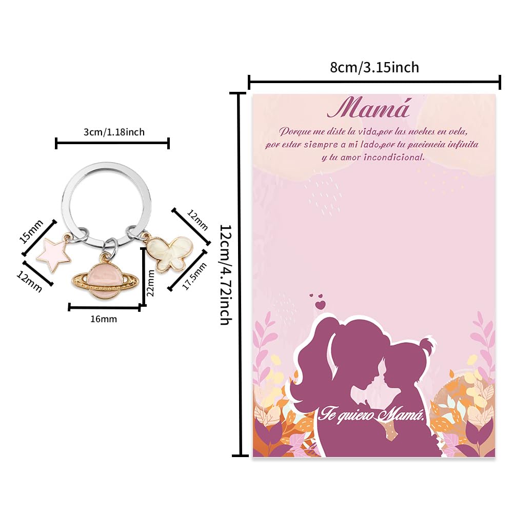Regalos Dia de la Madre Llavero Regalo Madre Original Regalo Mama Regalos Cumpleaños Madres para Mama Primerizas para Padres Navidad San Valentin Reyes Magos Ideas para Regalar a Mujer — view 2