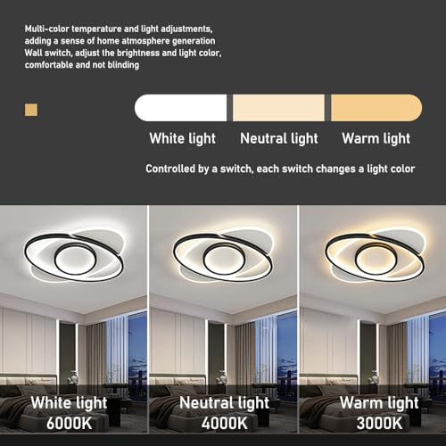 Plafonnier LED 48W à intensité variable pour moduler votre lumière - 6