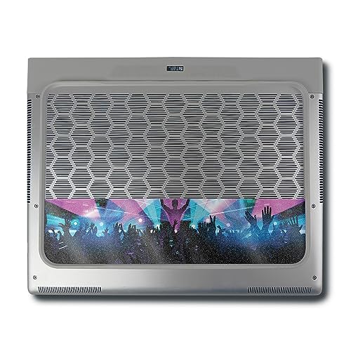 Image of MightySkins Glossy Glitter Skin Compatible with Alienware X16 R1 (2023) Full Wrap Kit - Dj Festival | Protective, Durable High-Gloss Glitter Finish | Easy to Apply & Change Styles | Made in The USA