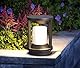 Budbuddy 20W LED Gartenlampe Wegeleuchten außen Zylindrisch Gartenleuchten mit Strom Schwarz Garten Beleuchtungen IP65,Gartenbeleuchtung mit Strom mit E27 Fassung Pollerleuchte außen