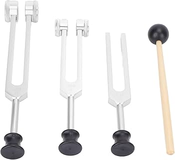 Amazon.co.jp: 音叉治癒器具、医療用音叉セット256Hzをリラックス 銀
