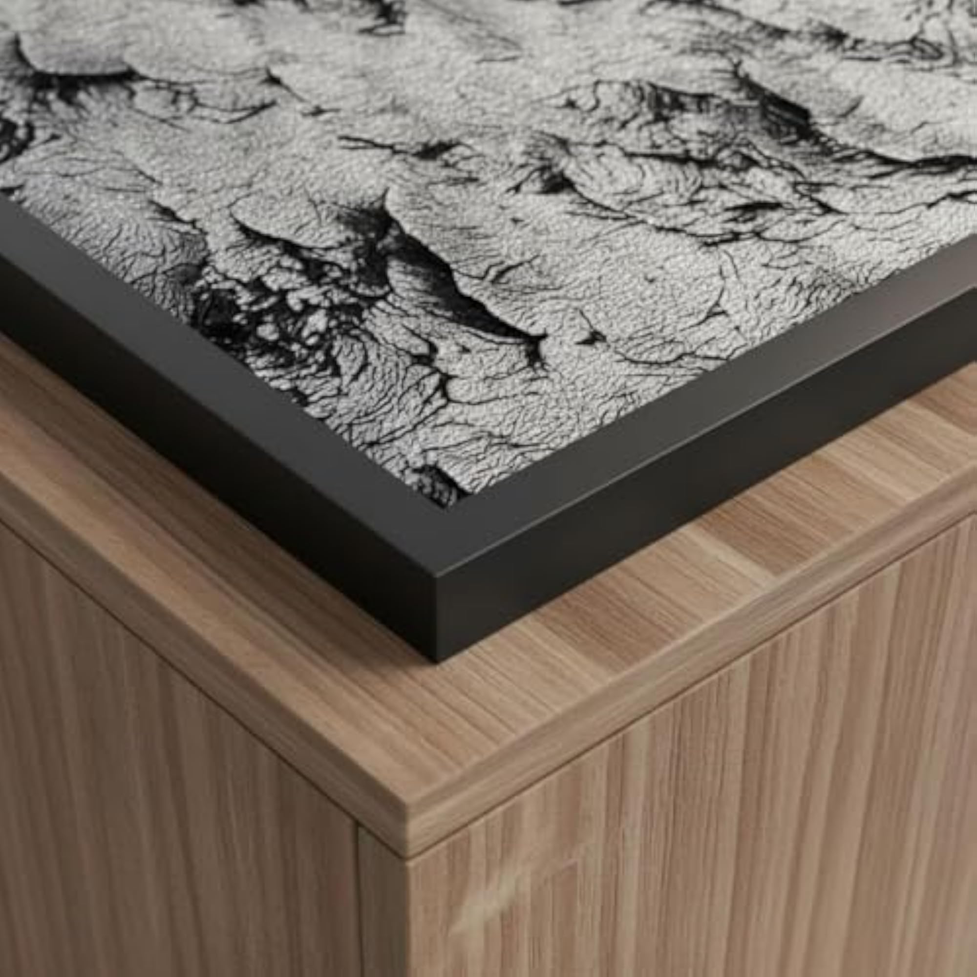 Light Luxury Design Bark Texture Decorative Tray