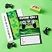 WERNNSAI 20 Set Video Game Birthday Party Invitation with Envelopes-Green Game Party Invites for Boys Gaming Theme Party Supplies Double-Sided Printed Invitation Cards for Baby Shower Celebration