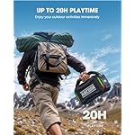 Speakers Bluetooth Wireless: 80W(Peak) Loud Speaker with Bass, 20H Playtime, IPX6 Waterproof, Large Jobsite Speakers for Work, Outdoor, Workshop, Garage, Portable Speaker with TWS (Black) - Image 5