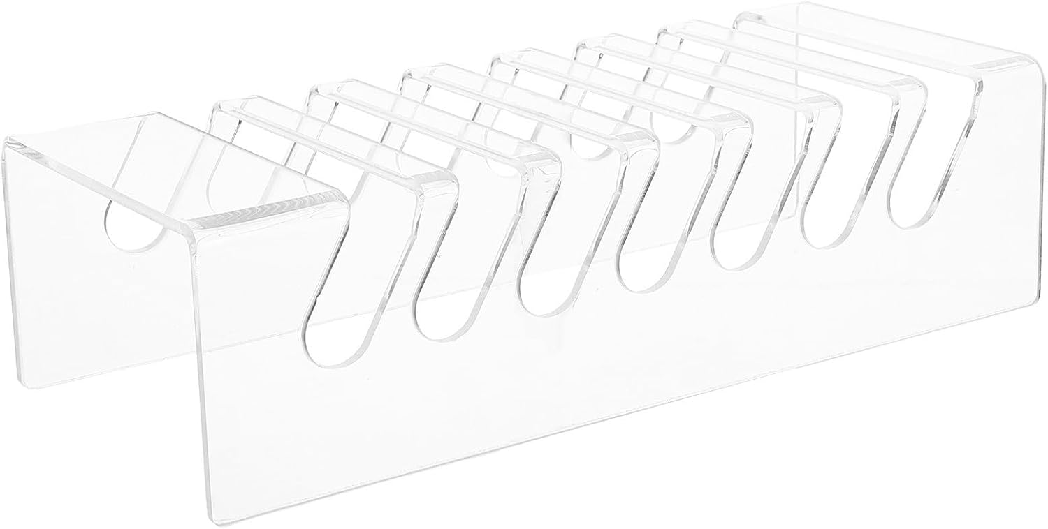 Alipis Acrylic Mobile Phone Display Stand with 7 Grid Desktop Organizer