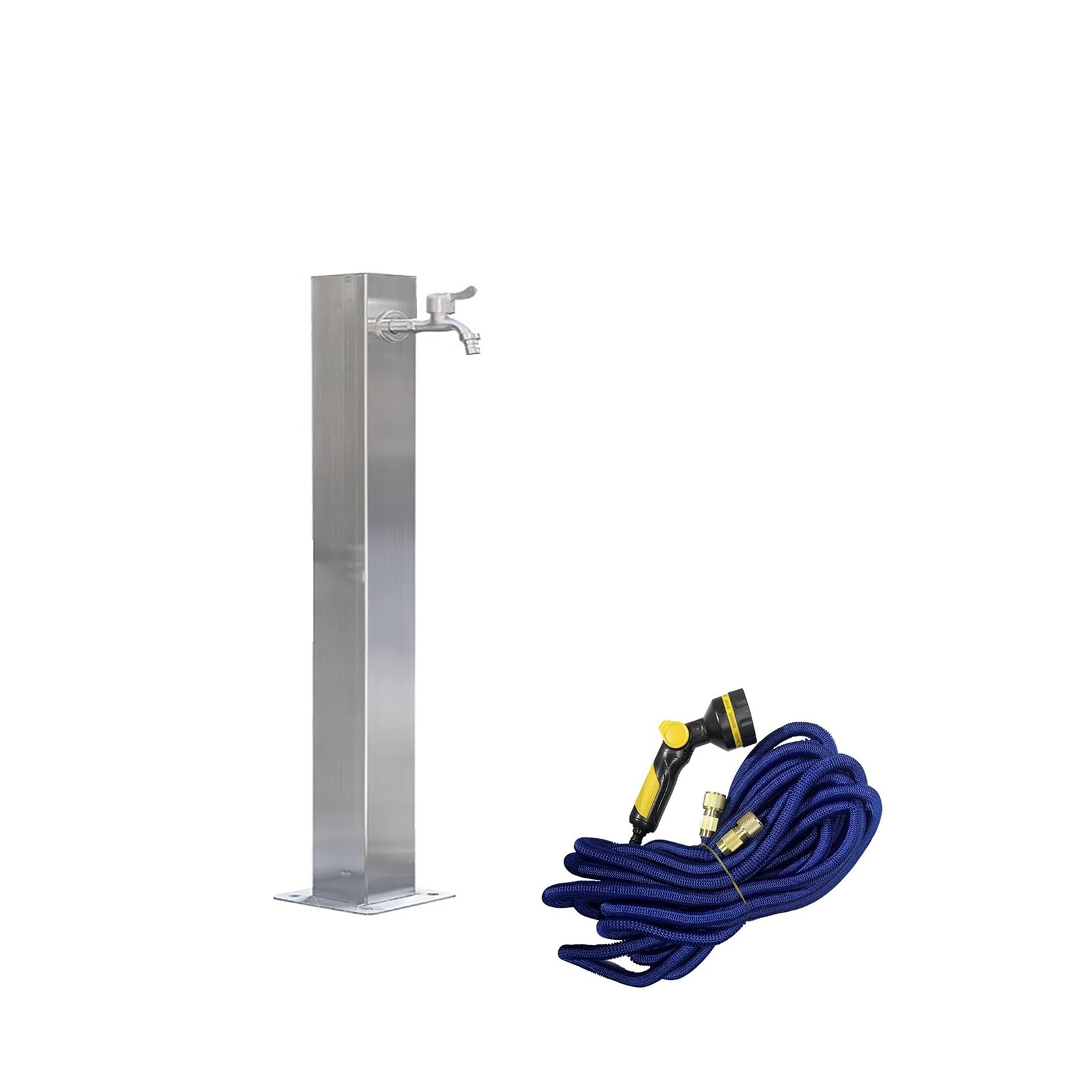 WOTZOV Faucet Water Column,Freestanding Garden Column Faucet, 65Cm Outdoor Water Tap For Irrigation, Winter-Proof Frost-Resistant Courtyard Water Post, Ideal For Garden Watering Need，65cm(25.6in)