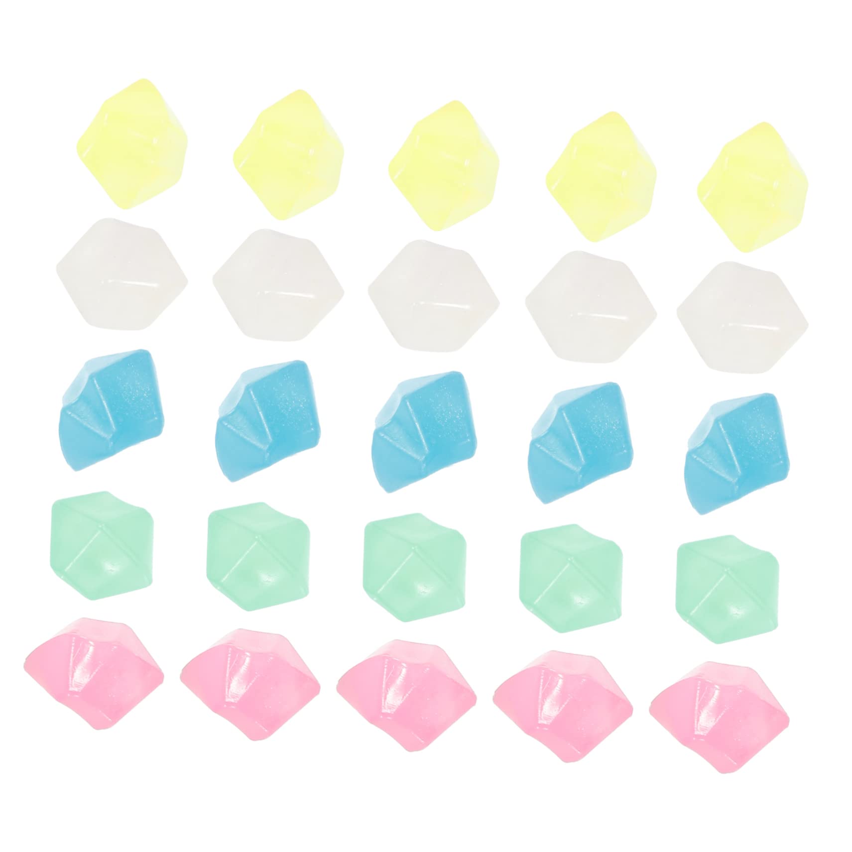 BESPORTBLE Set up Your 400pcs Luminous Stones Fish Tank Gravel Glow Dark Decor Landscape Stones