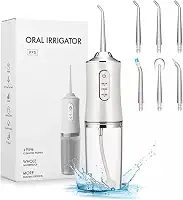 Irrigador Oral Portátil Limpeza Profunda Jato D àgua Supersônico 3 Modos Diferentes Tanque de 220ML Eletrico Dentes e Gengiva