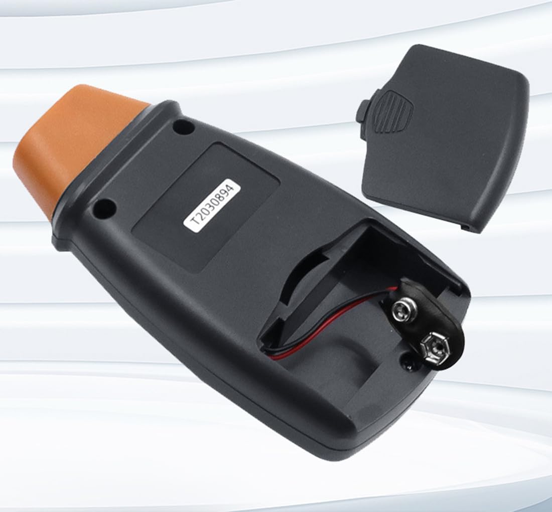 ThreeH Tachimetro digitale senza contatto LCD Foto Tachimetro portatile Tester RPM Misuratore di velocità del motore per ruote motore tornio elettrico ventilatore, batterie incluse