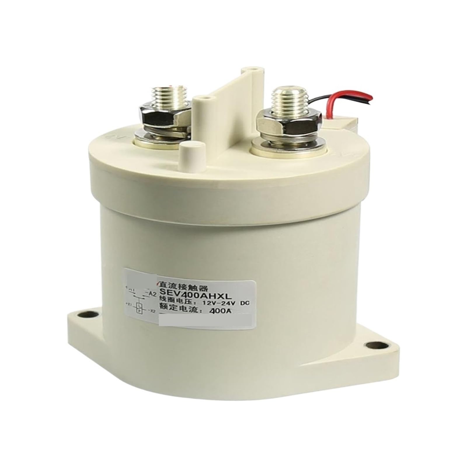 Contactor de CC de Alto Voltaje y Corriente de Carga Alta 400A SEV400AH SEV400BH 5V-1000V 400A Potencia de CC de Alta Corriente(48V,1NO)