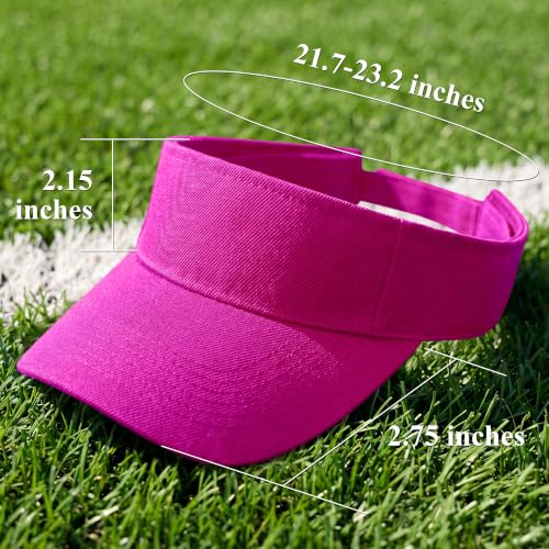 Image of Cooraby Sports Sun Visor Hats Adjustable Sun Visor Caps for Women and Men