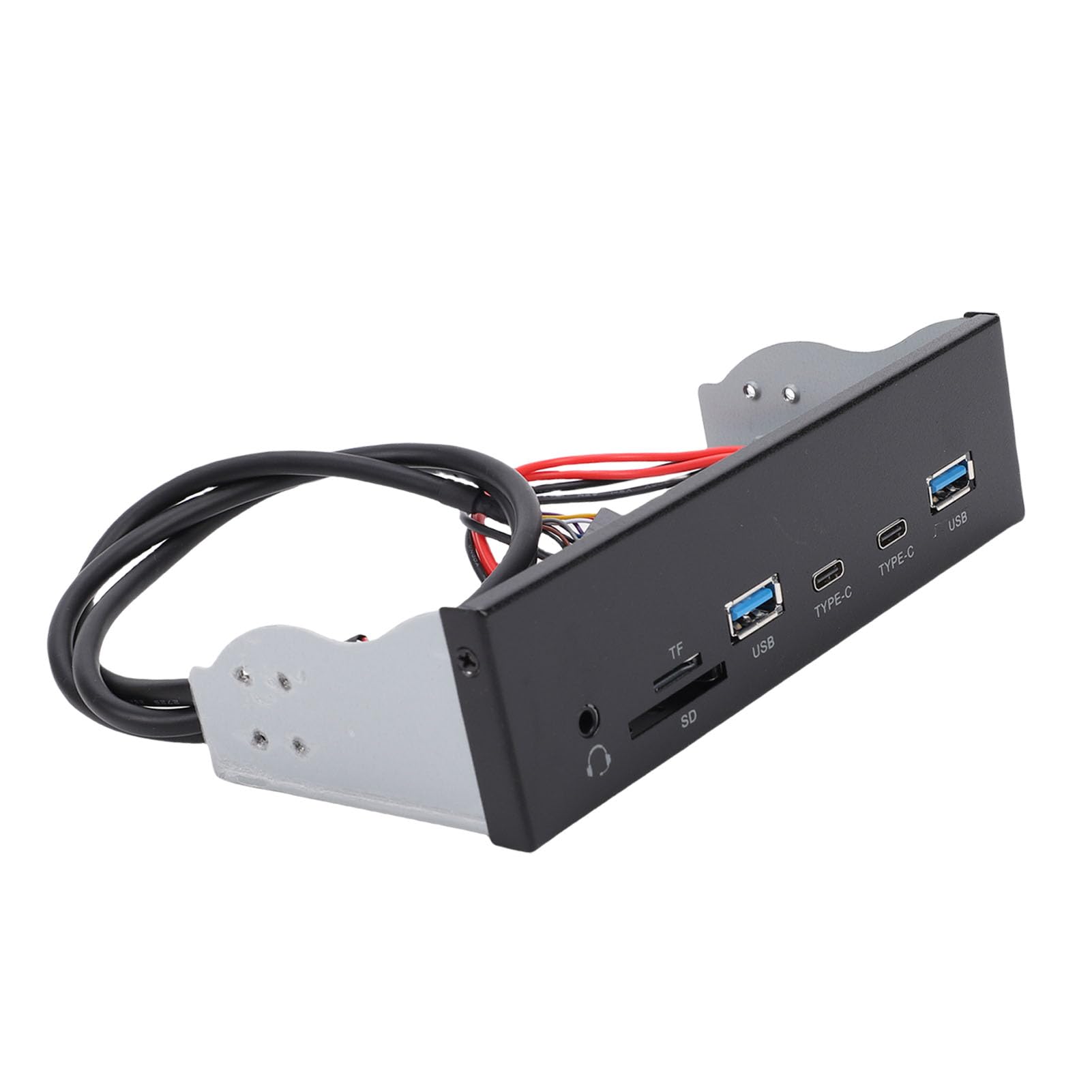 Sxhlseller 5.25 Inch USB3.2 Gen1 Panel Frontal Hub con 2 USB Tipo C y