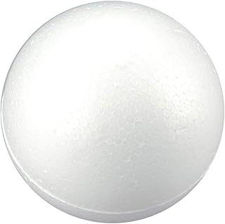 Craft Foam Balls - 1-Pack Large Smooth and Round Polystyrene Foam Balls for Art and Craft Use - Makes DIY Ornaments, Weddi...