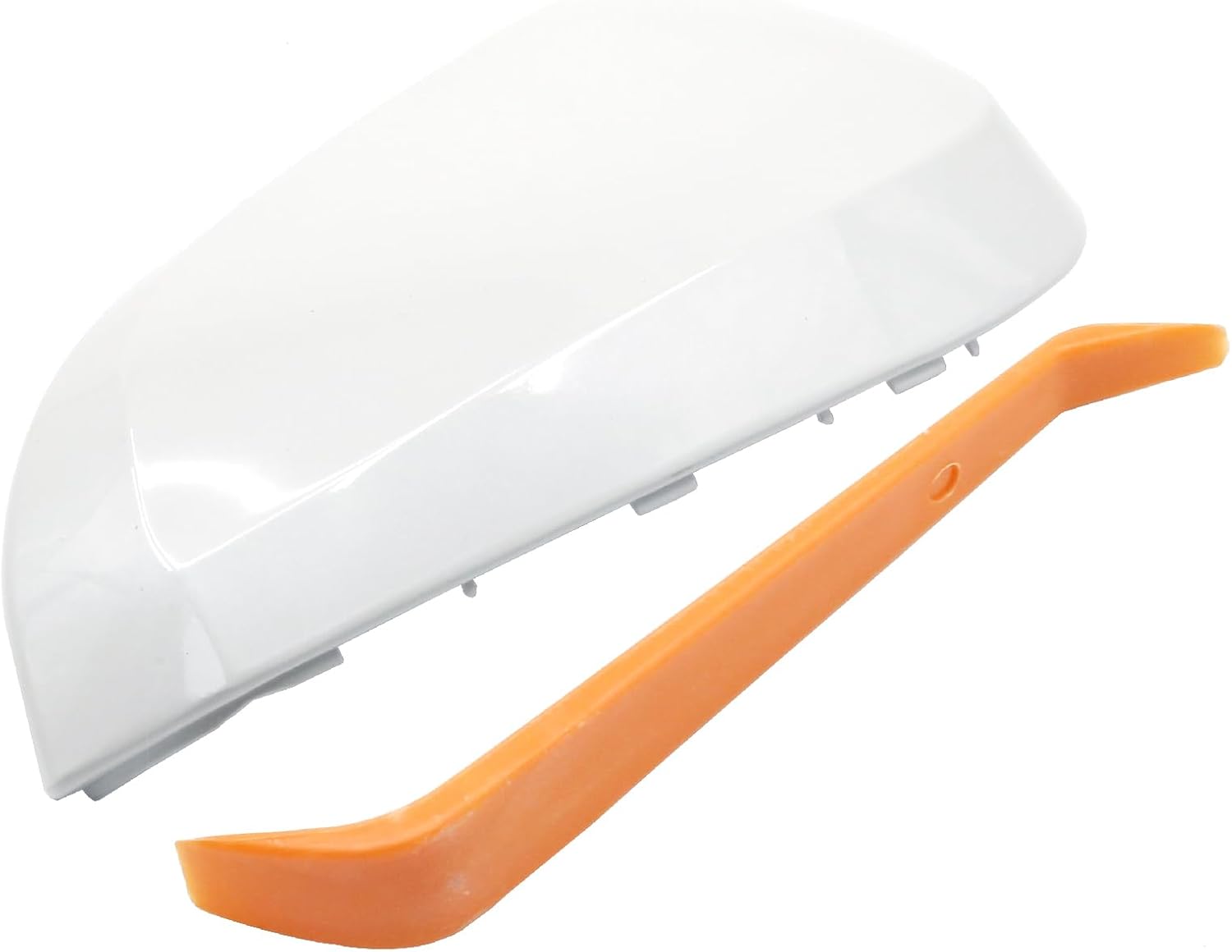 87915-42160-J1 Door Rearview Mirror Cover, Front Left Driver Side, Replacement for Toyota 4Runner 2013-2023 RAV4 2013-2015 RAV4 HV 2016, Replaces 87945-42160-B1, White
