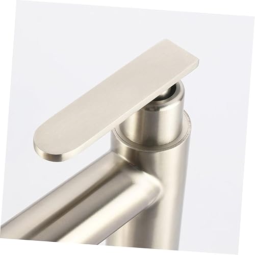 Miniatura 2 de Angoily 2 unids grifo de acero inoxidable brillo de labios contenedores grifo de una sola manija grifo de agua de cocina de acero inoxidable grifo